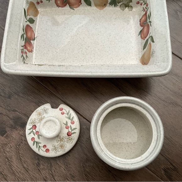 3 Pc Set Vintage Stoneware Wedgwood Quince Baking - Picture 6 of 9